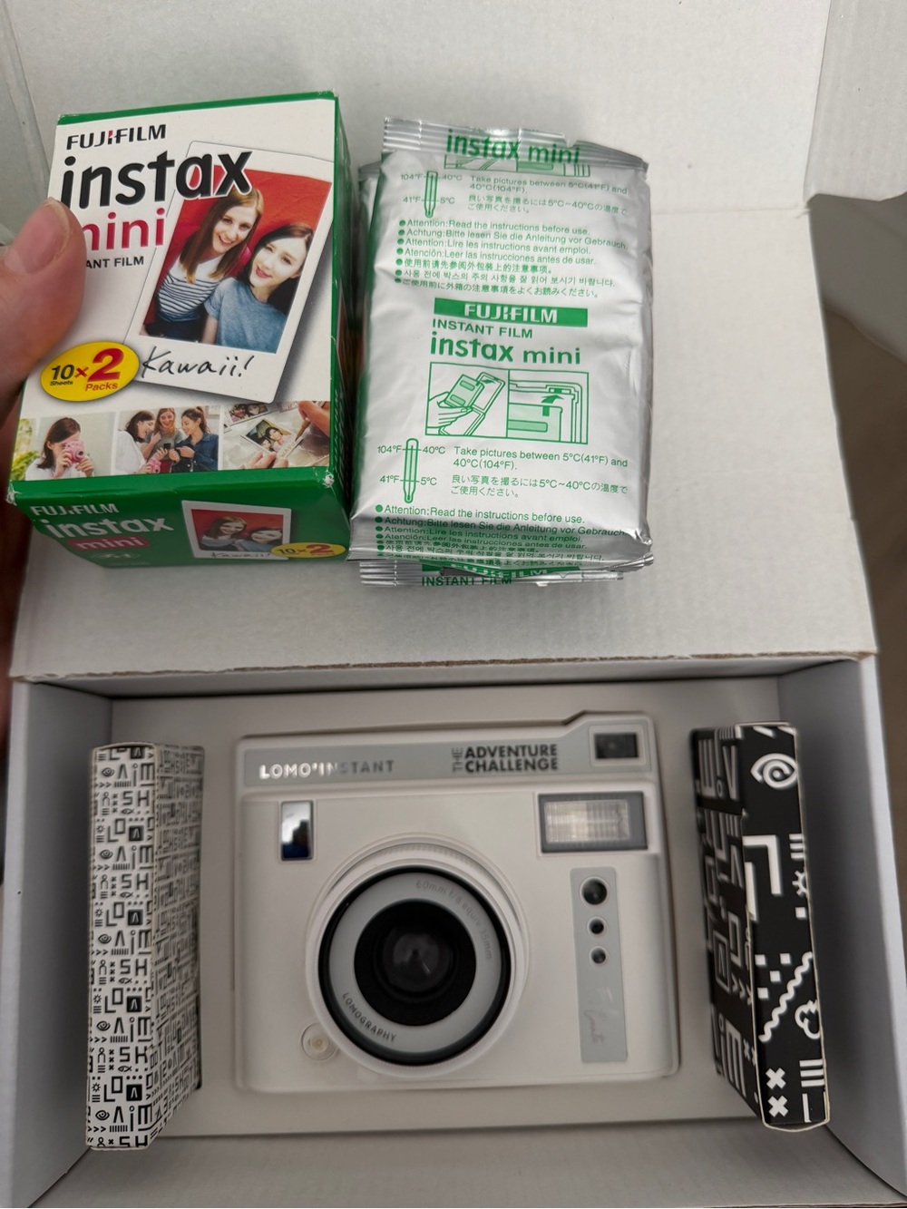 Fujifilm Instax Mini Film Pack with White Instant Camera